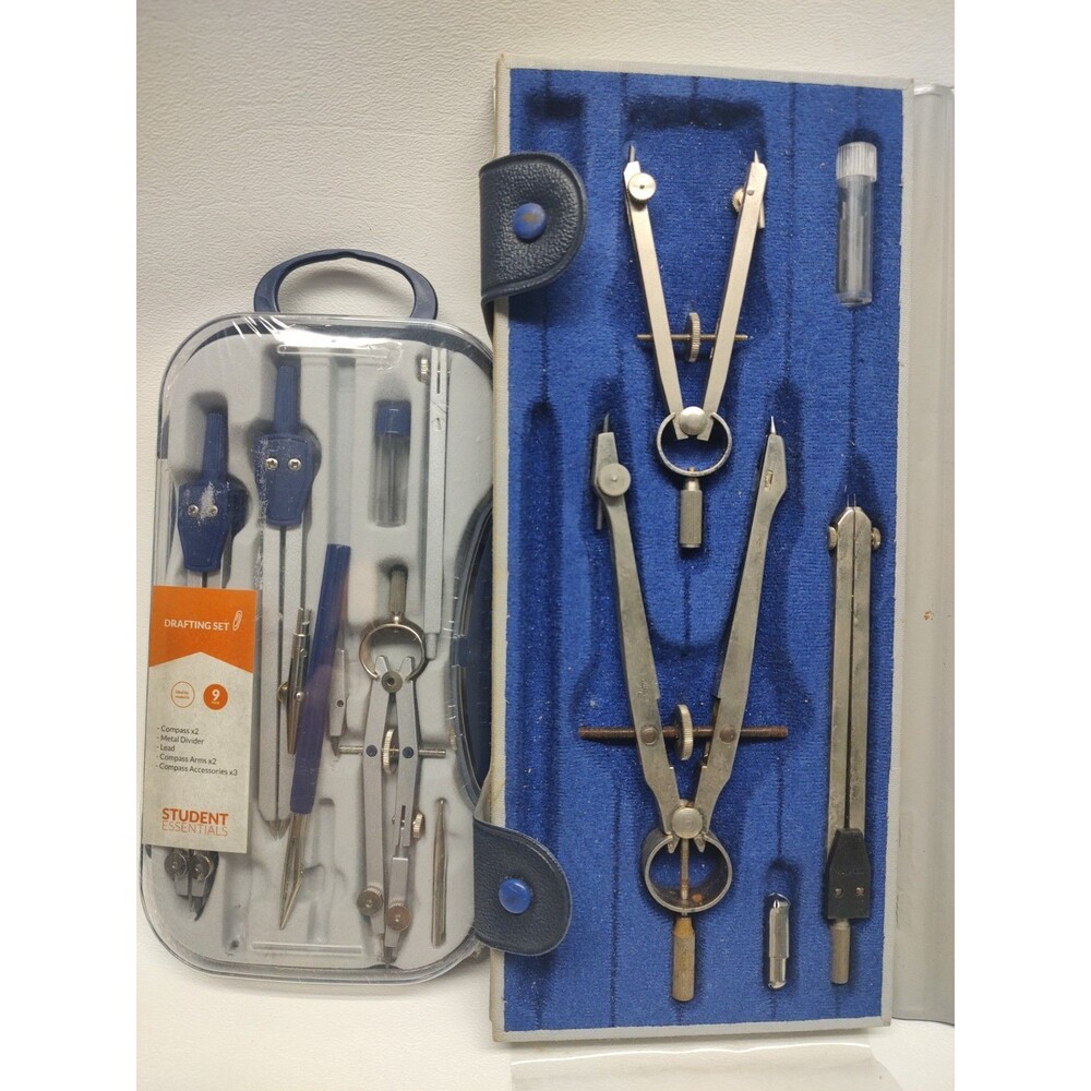 2 Drawing Drafting Sets Tools Alvin & other 1 new unopened